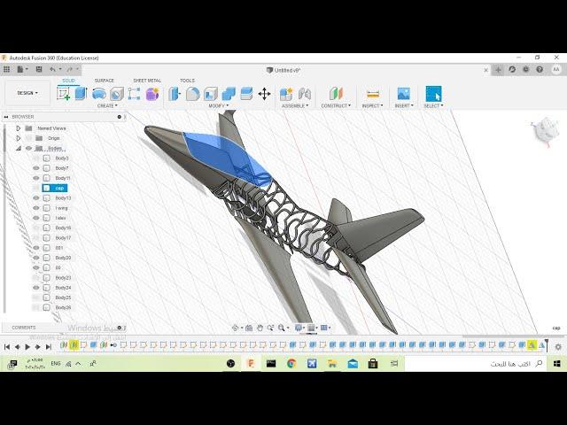 how to design viperjet  mk2 on fusion360 part 5