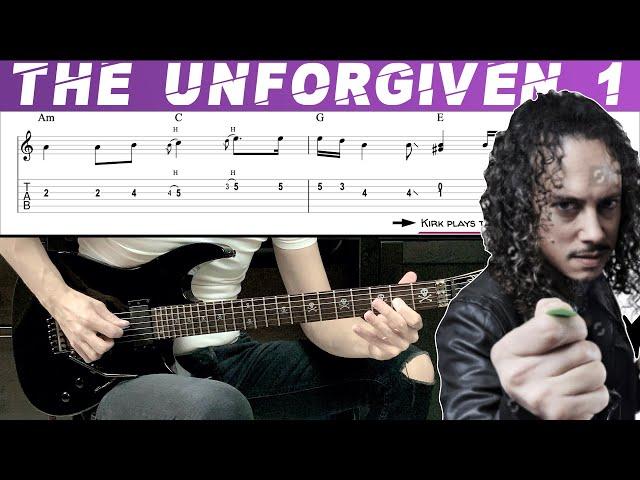 METALLICA - THE UNFORGIVEN 1 (Guitar cover with TAB | Lesson)