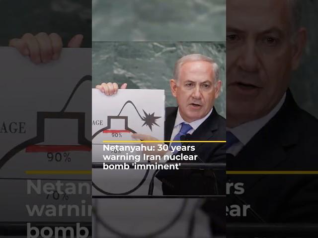 Netanyahu's spent 33 years warning an Iran nuke is ‘imminent’ | AJ#shorts