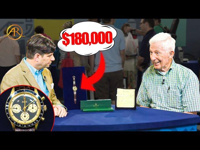 MOST EXPENSIVE Paul Newman's 1970 Daytona Rolex Revealed| Antiques Roadshow!