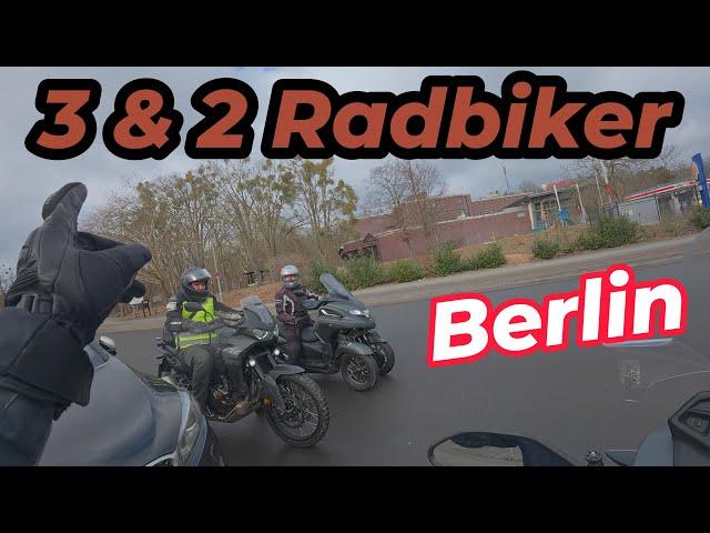 Tour mit dreckiger Scheibe  * Yamaha Tricity 300