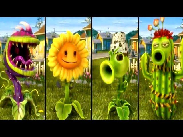 Plants vs Zombies Garden Warfare - All Plants Unlocked / All Characters