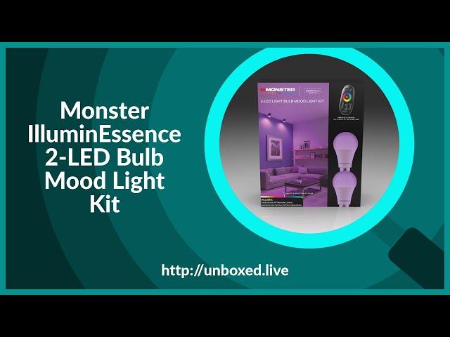 Monster IlluminEssence 2-LED Bulb Mood Light Kit - PLuGHiTz Live Unboxed