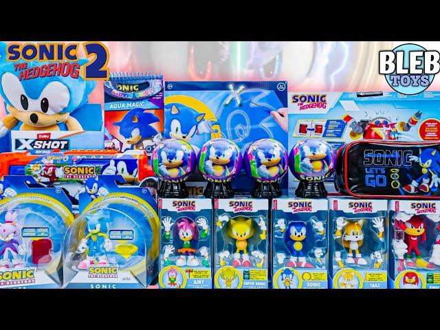 Sonic the Hedgehog toy collection | Sonic Buildable Figures | Water Blaster | no talking review ASMR