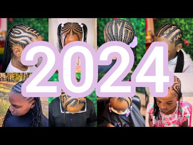 2024 New Kids Cornrow Braids Hairstyles Ideas | Little Girls Cornrow Braids Hairstyles ️