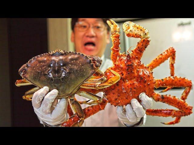 [ENGSUB] How to Eat Steamed Crab(King crab, dunness crab, Korean Bluecrab flavor)