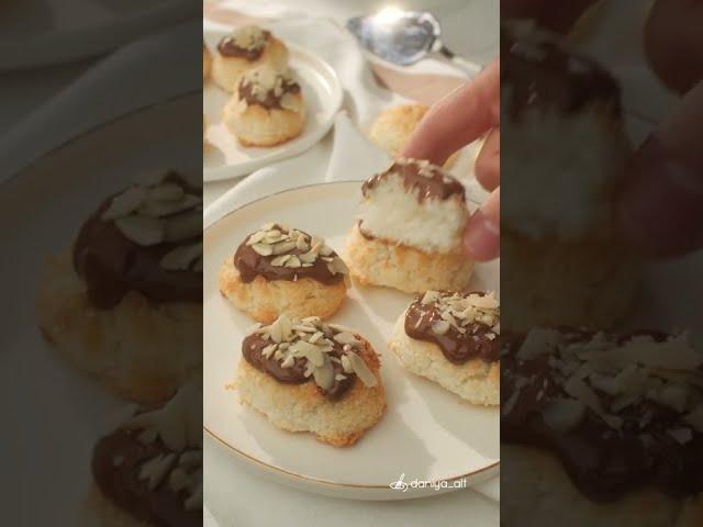 Кокосовое печенье | Кокосовые печенья макарун | Кокосанки