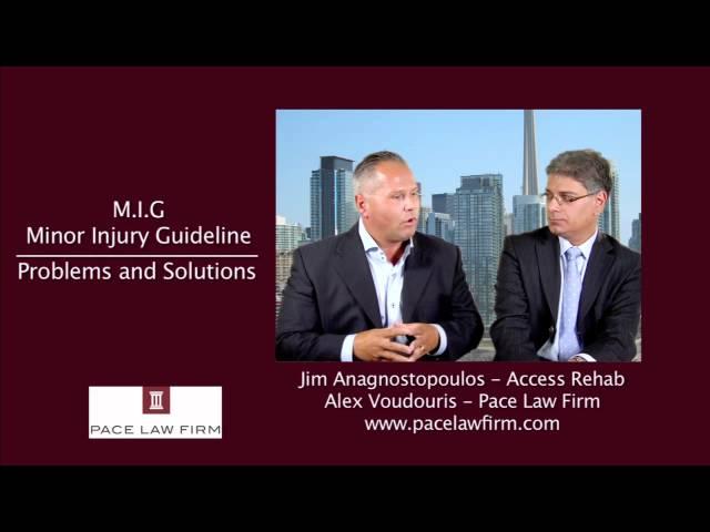 Toronto Personal Injury Lawyers - Minor Injury Guideline