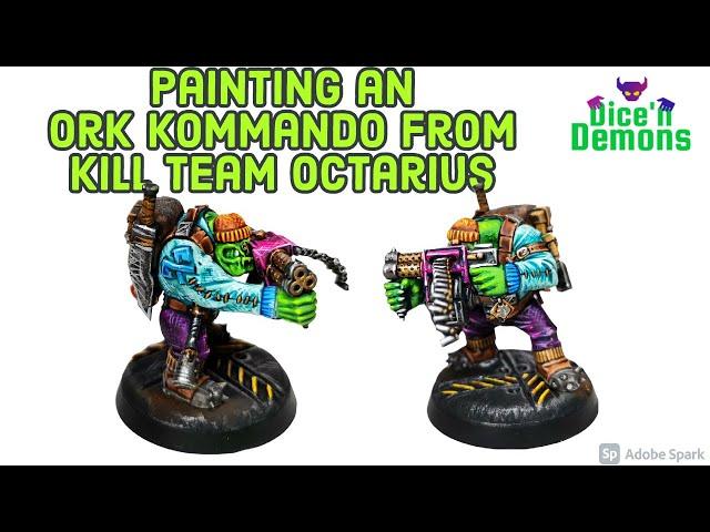 Painting an Ork Kommando from Kill Team Octarius