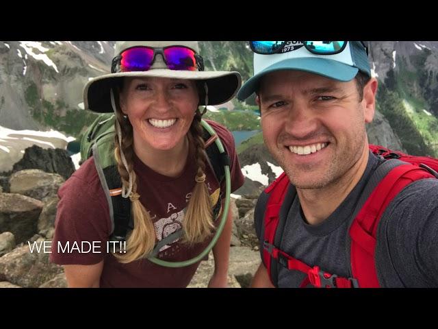 Mt. Sneffels hike, starting at Yankee Boy Basin, ending at Blue Lakes Trailhead