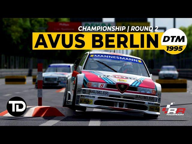 AWESOME ADAPTIVE AI (TRIPLE A)! DTM 1995 Custom Championship in RaceRoom | Round 2: AVUS Berlin