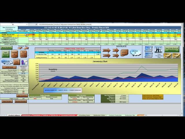 Production Planning & Scheduling with Excel #7 - Inventory