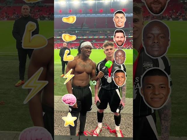 BUILD A PLAYER with Joe Weller and KSI at the Sidemen Charity Match 2025 #sidemen #football #ksi