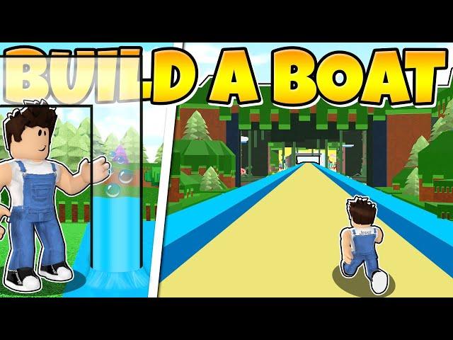 This Glitch DRAINED ALL WATER In Build a Boat! *I walked to the END*