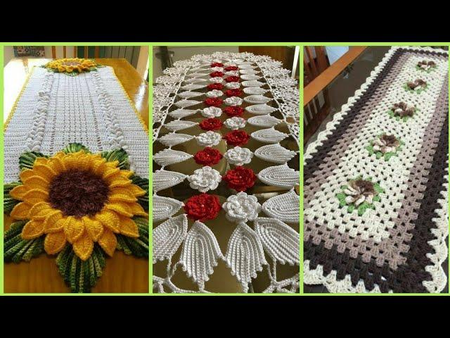 beautiful fancy crochet hand work table runner free crochet pattern designs