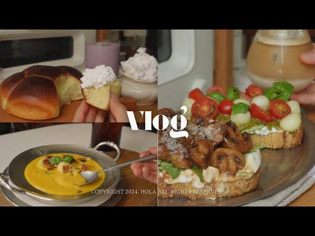 sub | Living alone in Seoul. Aesthetic breakfast and dessert baking vlog. weekend routine