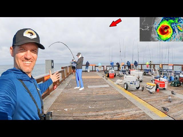 Fishing the Gulf Pier After a Devastating Hurricane!