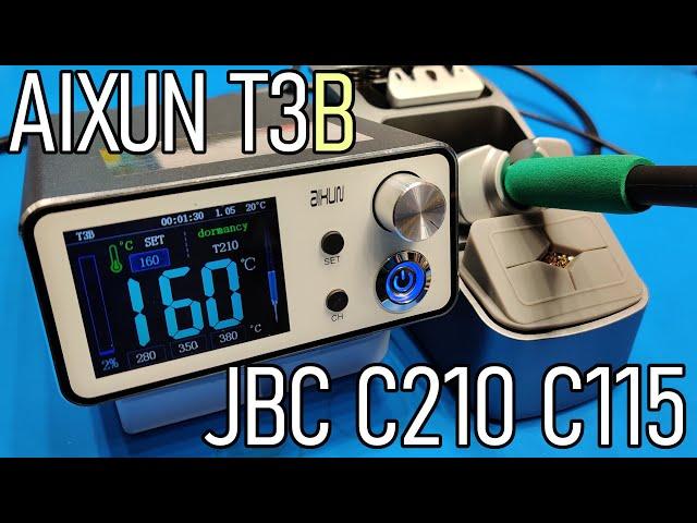 SDG #232 New Aixun T3B JBC Style C210 and C115 Soldering Station (also T210 or T115)
