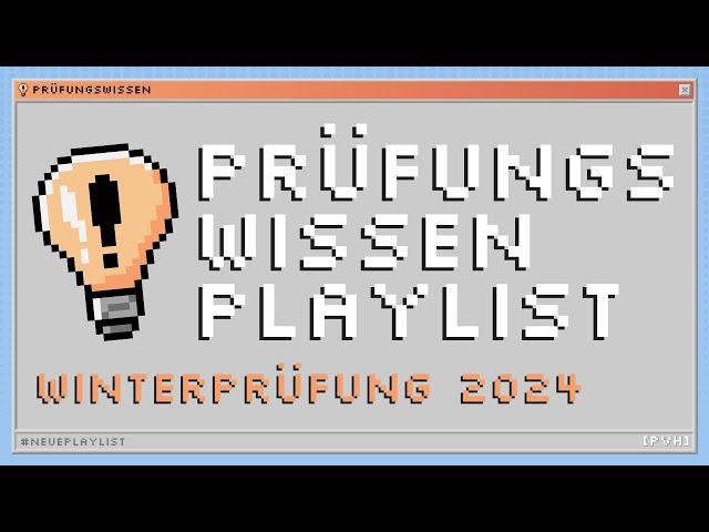 Winterprüfung 2024 - Die neue Playlist ist online