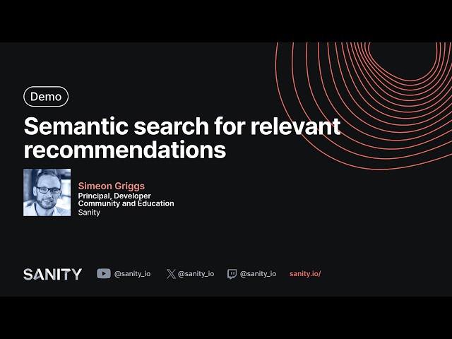 Semantic search for relevant recommendations