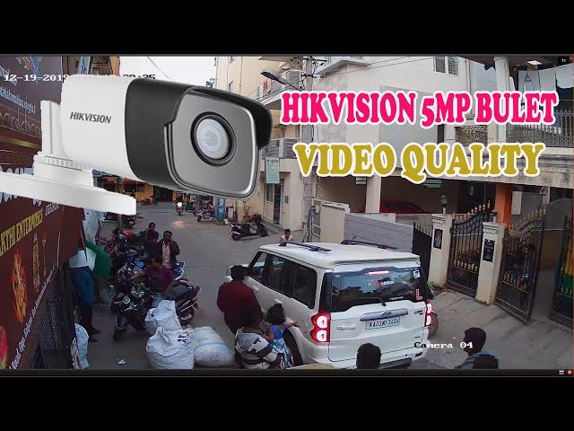 hikvision 5mp camera quality DS-2CE1AH0T-ITPF ULTRA HD Camera video demo