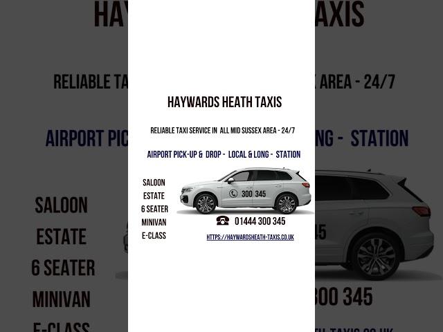 Haywards heath taxis | Airport taxis | 01444 300 345 |  Online Booking