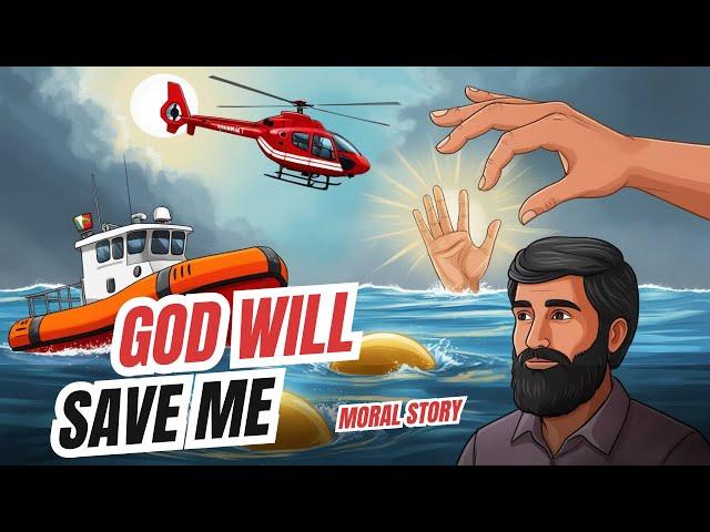 Drowning man | God will save me | Inspirational & Moral story - Zezo Toons