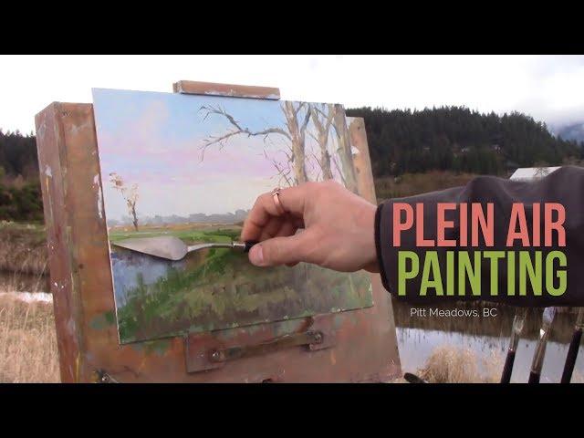 Paintng the Landscape with Trees in Pitt Meadows :: Plein Air