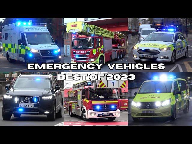 BEST OF 2023 COMPILATION - EMERGENCY VEHICLES RESPONDING - POLICE, FIRE, AMBULANCE [35 Minutes]