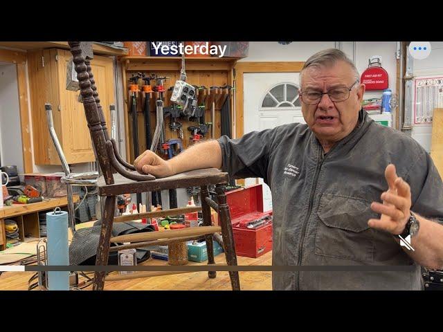 Turning Parts for an Antique Chair:  Chapter 123