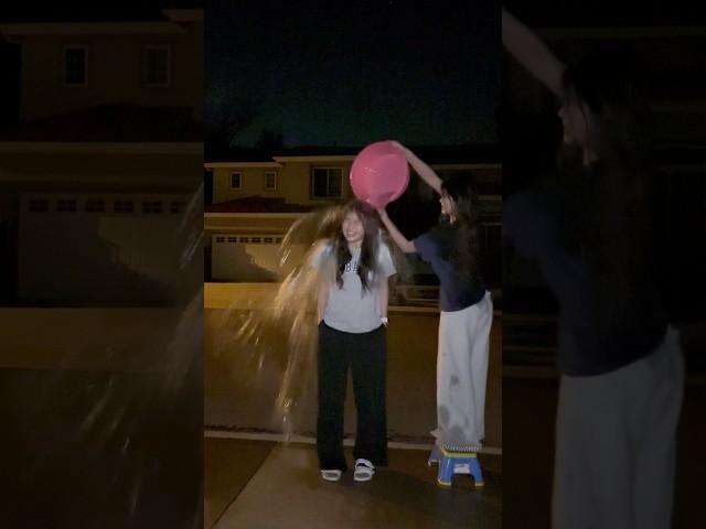 there was no ice but it was COLD  #icebucketchallange #mentalhealthawareness