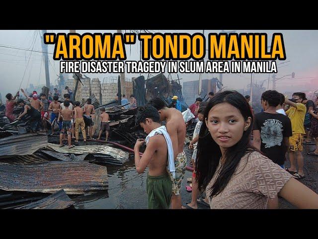 SHOCKING FIRE DISASTER TRAGEDY AT AROMA TONDO MANILA SLUM AREA IN MANILA PHILIPPINES[4K] FULL VIDEO