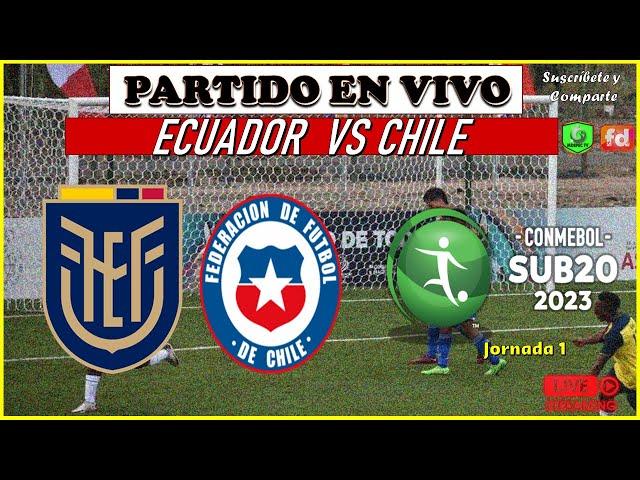  ECUADOR 1-1 CHILE  ECUADOR DRAWED WITH THE RED in SOUTH AMERICAN SUB 20