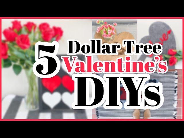 5 CRAZY EASY DOLLAR TREE  DIY VALENTINE’S DAY CRAFTS 2021