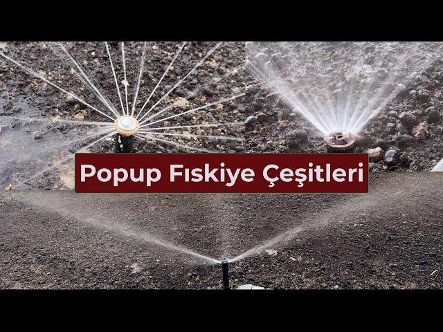 BAHÇE SULAMA için popup fıskiye nozul seçimi |  nasıl değiştirilir | Rainbird Nozul çeşitleri r van