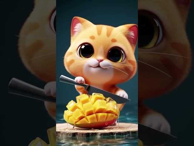 “Soft Paws, Sharp Cuts ️”#viral #short #ytshorts #3danimation #cat