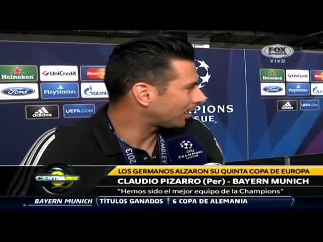 Claudio Pizarro declara tras ganar la Champions / Fuente: Fox Sports