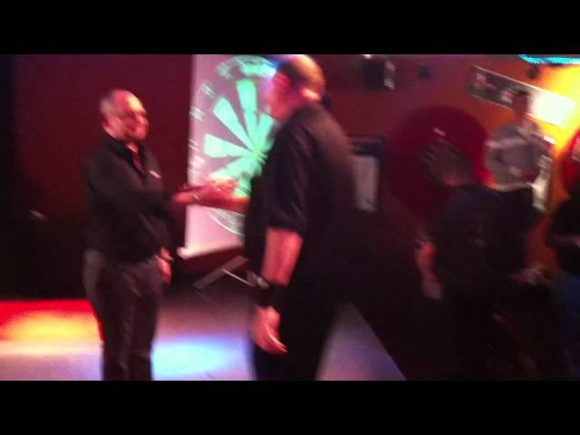 Raymond van Barneveld walk on in Mönchengladbach