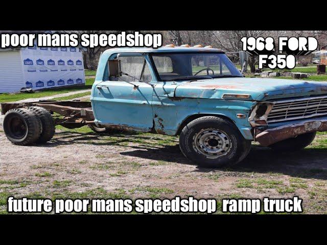 1968 ford f350 future poor man's speedshop  ramp truck or rollback plus new intro
