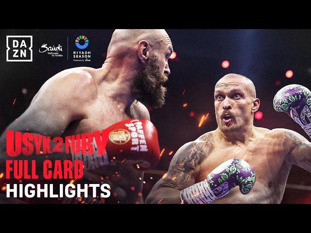 Riyadh Season: Oleksandr Usyk vs. Tyson Fury 2 Full Card Highlights