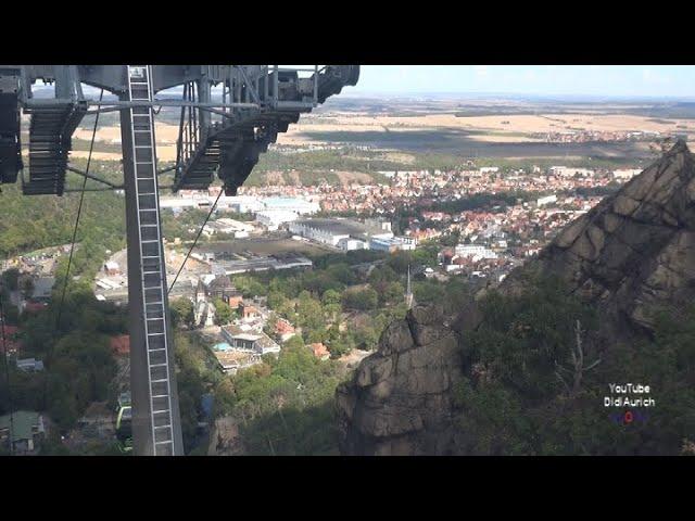 von Thale zum Hexentanzplatz mit der Kabinenbahn Bodetal Seilbahn Seilbahnen Thale Erlebniswelt