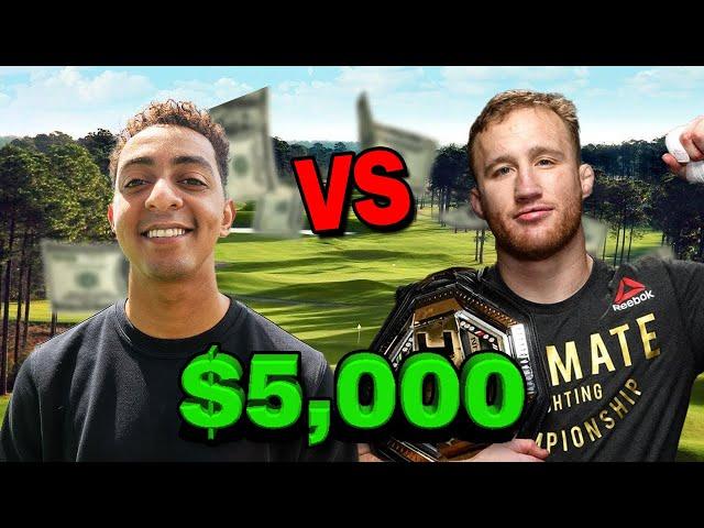 I Challenged UFC Legend Justin Gaethje to a $5,000 Match!