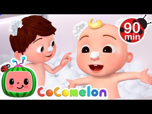 Baby JJ's Bubble Bath Play!  | CoComelon Nursery Rhymes and Kids Songs | Animals for Kids