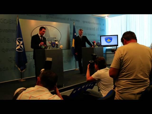 NATO Secretary General in Kosovo - Joint Press Point with PM Hashim Thaçi