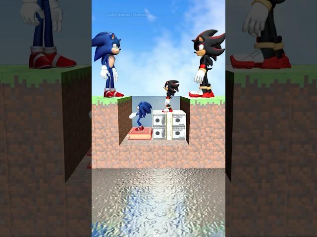 Sonic and Father  Money vs Knowledge  #sonic #funny # squidgame2