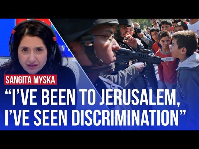 Sangita Myska debates caller claiming 'muslims live peacefully in Israel' | LBC