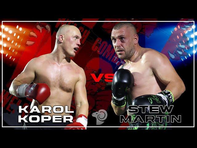 Karol Koper vs Stew Martin WELSH COMBAT LEAGUE AREA TITLE BOXING