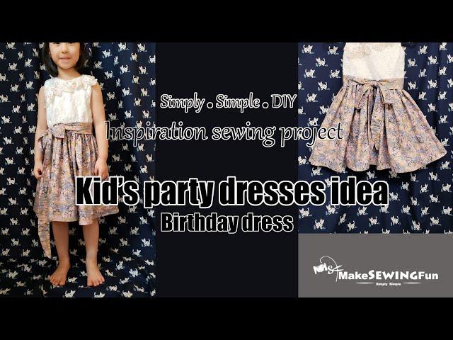 How to sew a kid's party dress |Quilting tutorial | Tuto couture|DIY|sewing