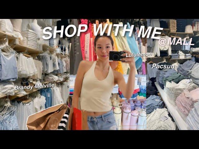 SHOP AT THE MALL WITH ME!!! *shopping vlog*️(lululemon, pacsun, brandy melville, garage, & more!)