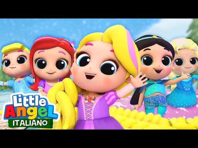 Giada Diventa una Principessa Cartoni Animati con Gianni Piccino - Little Angel Italiano